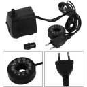 15W AC 220-240V 12 LED Submersible Water Pump For Aquarium Fountain Fish Tank