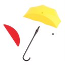 Colorful Umbrella Wall Hook Key Coin Hair Pin Holder Organizer Decor