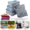 6Pcs Set Travel Bag Household Clothing Makeup Packing Toiletry Storage Box