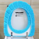 O Rings Bathroom Winter Toilet Seat Candy Color Thicken Warm Soft Toilet Cover