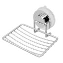 Stainless Steel Wall-mounted with Strong Vacuum Suction Cup Soap Dish Holder