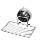 Stainless Steel Wall-mounted with Strong Vacuum Suction Cup Soap Dish Holder