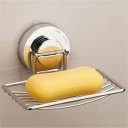 Stainless Steel Wall-mounted with Strong Vacuum Suction Cup Soap Dish Holder