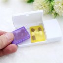 Medicine Tablet Storage Box With Splitter Organizer Hold Divider Pill Cutter