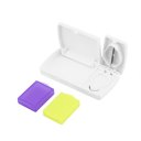 Medicine Tablet Storage Box With Splitter Organizer Hold Divider Pill Cutter