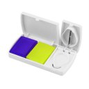 Medicine Tablet Storage Box With Splitter Organizer Hold Divider Pill Cutter