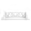 PVC Board White Carve Display Wall Shelf Rack Storage Ledge Home Decoration