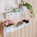 PVC Board White Carve Display Wall Shelf Rack Storage Ledge Home Decoration