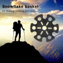 Rubber Tip End Cap Hammer Snowflake Basket for Walking Trekking Pole Stick