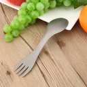 Ultralight Pure Titanium Spork Spoon Fork Tableware Outdoor Camping Picnic