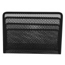 Practical Mesh Metal Letter Mail Document Organizer Storage Holder Black