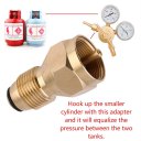 Outdoor Camping Stove Refill Adapter Gas BBQ Cooking Propane Regulator Valve