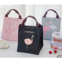 Cute Cartoon Flamingo Lunch Bag Warm Keeping Travel Picnic Food Cooler Bag