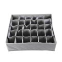 30 Grid Slot Bamboo Charcoal Ties Socks Drawer Closet Organizer Storage Box