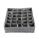 30 Grid Slot Bamboo Charcoal Ties Socks Drawer Closet Organizer Storage Box