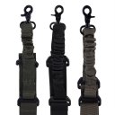 Tactical Single Pointed Adjustable Bungee Sling System Nylon Strap Hook