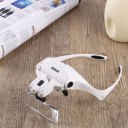 9892B1 Magnifier Interchangeable 5 Pcs Lenses Headband 2LED Head Lamps