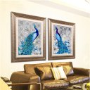 5D Diamonds Plated Embroidery Peacock Painting Home Bedroom Decoration