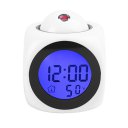 LCD Projection Voice Talking Digital Alarm Clock with Temperature Display