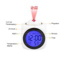 LCD Projection Voice Talking Digital Alarm Clock with Temperature Display