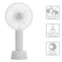 Handheld Mini Fan Multiple Speeds Portable Desk Cooling Fan Rechargeable Battery Included