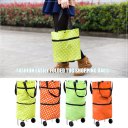 Large Capacity Waterproof Oxford Cloth Foldable Shopping Trolley Wheel Bag