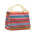 Striped Aluminum Foil Warm Keeping Lunch Box Bag Thermal Insulation Bag Tote