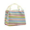 Striped Aluminum Foil Warm Keeping Lunch Box Bag Thermal Insulation Bag Tote