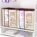 Non-Woven Organizer Bed Household Closet Storage Box Clothes Divider Organizer