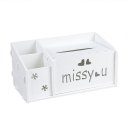 Hollow-out Tissue Box Remote Controller Storage Box Miss You Napkin Box