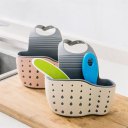 Portable Home Kitchen Hanging Drain Basket Sponge Soap Holder