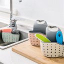 Portable Home Kitchen Hanging Drain Basket Sponge Soap Holder