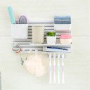 Plastic Storage Shelf Adhesive Type Wall Mounted Toilet Bathroom Rack Holder