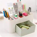 Cosmetic Jewelry Storage Drawer Plastic Home Office Remote Control Holder