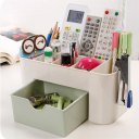 Cosmetic Jewelry Storage Drawer Plastic Home Office Remote Control Holder