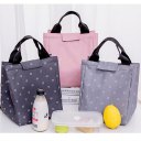 Fashion Leaves Pattern Lunch Bag Warm Keeping Travel Picnic Food Cooler Bag