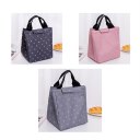 Fashion Leaves Pattern Lunch Bag Warm Keeping Travel Picnic Food Cooler Bag