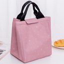 Fashion Leaves Pattern Lunch Bag Warm Keeping Travel Picnic Food Cooler Bag