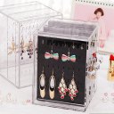 Transparent Women Jewelry Display Shelf Practical Desktop Earrings Holder Rack