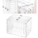 Transparent Women Jewelry Display Shelf Practical Desktop Earrings Holder Rack