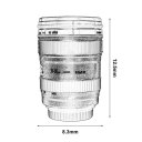 ABS Travel Coffee Mug Cup Water Coffee Tea Camera Lens Cup With Lid Gift