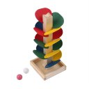 Unique Wood Tree Leaves Blocks Marble Ball Run Track Game Toy Educational Toy