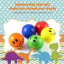 12PCS Smile Face Stress Relief Sponge Foam Balls Hand Strength Squeeze Toy