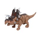 Electronic Dinosaur Triceratops Toy Light+Sound+Walking Imitated Dinosaur