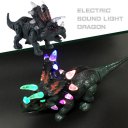 Electronic Dinosaur Triceratops Toy Light+Sound+Walking Imitated Dinosaur