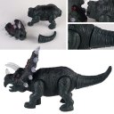 Electronic Dinosaur Triceratops Toy Light+Sound+Walking Imitated Dinosaur