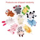 1PC Plush Animal Finger Puppets Baby Dual-layer Storytelling Props Kids Toys Gift