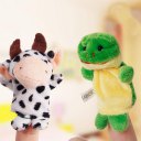 1PC Plush Animal Finger Puppets Baby Dual-layer Storytelling Props Kids Toys Gift