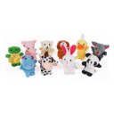 1PC Plush Animal Finger Puppets Baby Dual-layer Storytelling Props Kids Toys Gift