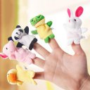 1PC Plush Animal Finger Puppets Baby Dual-layer Storytelling Props Kids Toys Gift